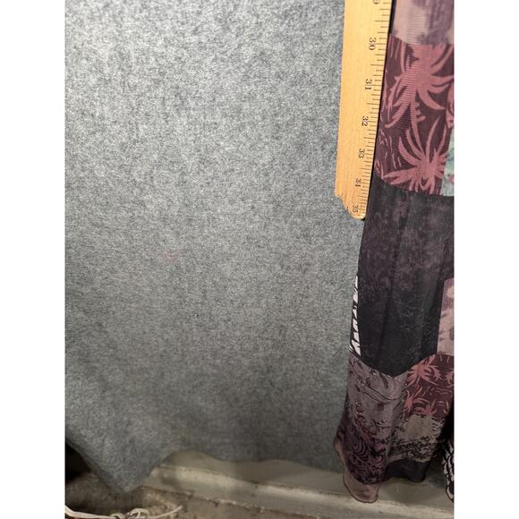 Y2K Babydoll Dress Women Small Patchwork‎ Lace Maxi Boho Whimsigoth Grunge - Picture 5 of 7